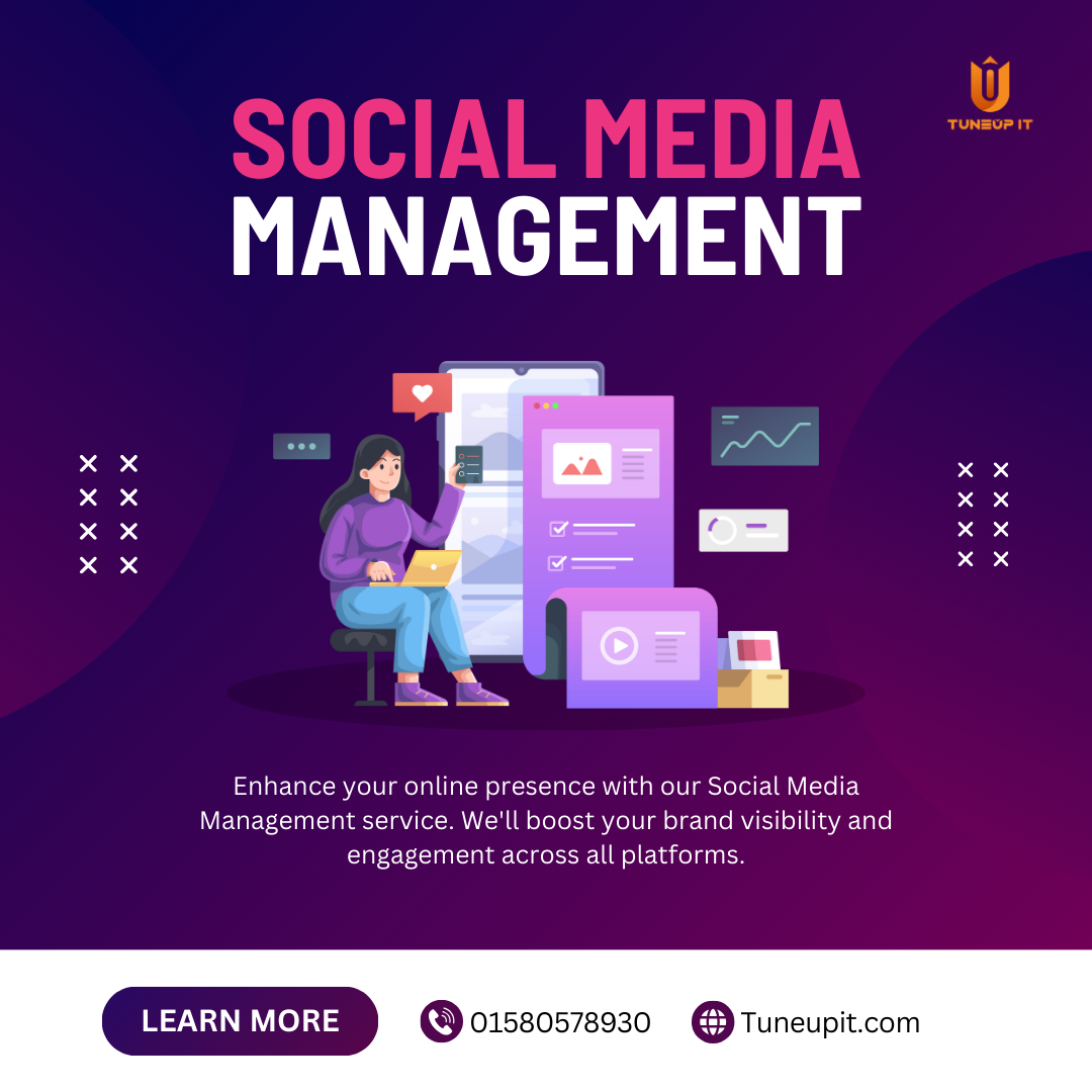 social media management poster